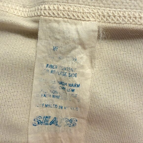 Vintage Sears White 36C Wire Free Longline Full Coverage Bullet Cone Bra Lace - Picture 6 of 11